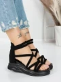 Sandale Dama cu Talpa Joasa 5H3 BLACK | MEI