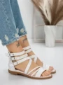 Sandale Dama cu Talpa Joasa 5HXS3 WHITE | MEI