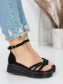 Sandale Dama cu Platforma 5HXS8 BLACK | MEI