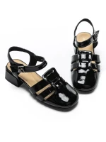 Pantofi cu Toc Gros 21161 BLACK | ADVANCER