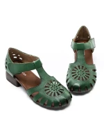 Pantofi Casual Dama din piele naturala 631 GREEN | ADVANCER