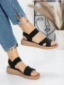 Sandale Dama cu Talpa Joasa 5XJ55 BLACK | MEI