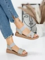 Sandale Dama cu Talpa Joasa 5XJ55 GREY | MEI