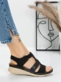 Sandale Dama cu Talpa Joasa 5GZ26 BLACK | MEI