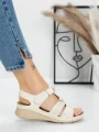 Sandale Dama cu Talpa Joasa 5GZ26 BEIGE | MEI