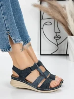Sandale Dama cu Talpa Joasa 5GZ26 BLUE | MEI