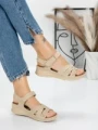 Sandale Dama cu Talpa Joasa 5GZ32 BEIGE | MEI