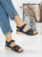 Sandale Dama cu Talpa Joasa 5GZ32 BLUE | MEI