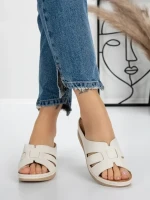 Papuci Dama cu Talpa Joasa 5GZ33 BEIGE | MEI