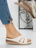 Papuci Dama cu Talpa Joasa 5GZ33 BEIGE | MEI