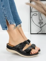 Papuci Dama cu Talpa Joasa 5GZ35 BLACK | MEI