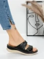 Papuci Dama cu Talpa Joasa 5GZ35 BLACK | MEI