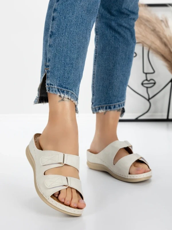 Papuci Dama cu Talpa Joasa 5GZ35 BEIGE | MEI