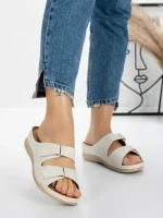 Papuci Dama cu Talpa Joasa 5GZ35 BEIGE | MEI