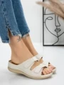 Papuci Dama cu Talpa Joasa 5GZ35 BEIGE | MEI