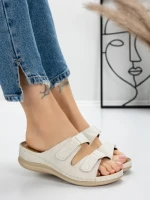 Papuci Dama cu Talpa Joasa 5GZ35 BEIGE | MEI