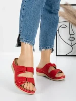 Papuci Dama cu Talpa Joasa 5GZ35 RED | MEI