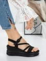 Sandale Dama cu Platforma 5LM1 BLACK | MEI