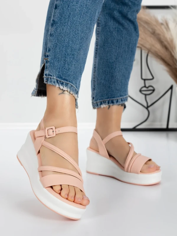 Sandale Dama cu Platforma 5LM1 PINK | MEI