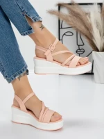 Sandale Dama cu Platforma 5LM1 PINK | MEI