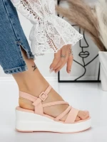 Sandale Dama cu Platforma 5LM1 PINK | MEI