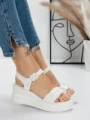 Sandale Dama cu Platforma 5LM2 WHITE | MEI