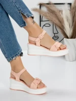 Sandale Dama cu Platforma 5LM2 PINK | MEI