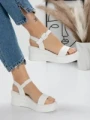 Sandale Dama cu Platforma 5LM5 WHITE | MEI