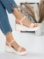Sandale Dama cu Platforma 5LM5 PINK | MEI