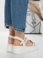 Sandale Dama cu Platforma 5H18 WHITE | MEI