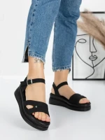 Sandale Dama cu Platforma 5HXS7 BLACK | MEI