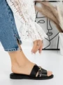 Papuci Dama cu Talpa Joasa 5PT8 BLACK | MEI