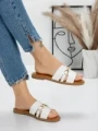 Papuci Dama cu Talpa Joasa 5PT8 WHITE | MEI