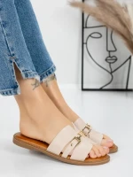 Papuci Dama cu Talpa Joasa 5PT8 BEIGE | MEI