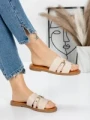 Papuci Dama cu Talpa Joasa 5PT8 BEIGE | MEI