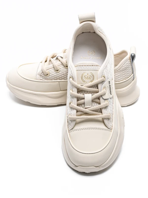 Pantofi Sport Dama din piele naturala 70099 CREAM | FRANCO GERARDO