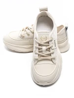 Pantofi Sport Dama din piele naturala 70099 CREAM | FRANCO GERARDO