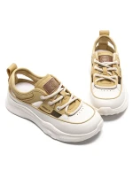 Pantofi Sport Dama din piele naturala 70136 YELLOW | FRANCO GERARDO