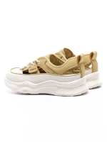 Pantofi Sport Dama din piele naturala 70136 YELLOW | FRANCO GERARDO