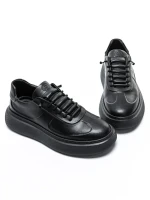 Pantofi Sport Barbati din piele naturala 1863 BLACK | ADVANCER