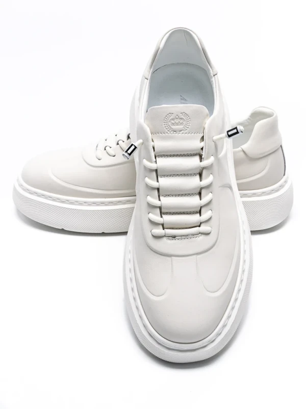 Pantofi Sport Barbati din piele naturala 1863 WHITE | ADVANCER
