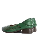 Pantofi cu Toc Gros 5889 GREEN | ADVANCER