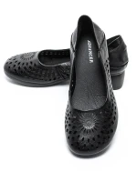 Pantofi cu Toc Gros 5889 BLACK | ADVANCER