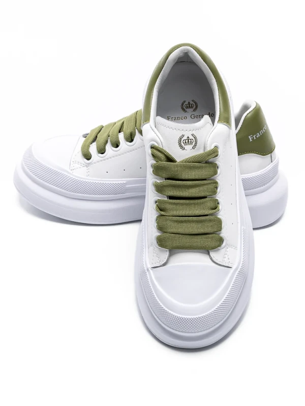 Pantofi Sport Dama din piele naturala 232806 GREEN | FRANCO GERARDO