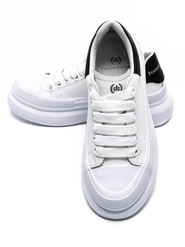 Pantofi Sport Dama din piele naturala 232806 WHITE | FRANCO GERARDO