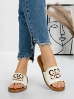 Papuci Dama cu Talpa Joasa 5PT3 WHITE | MEI