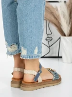 Sandale Dama cu Talpa Joasa 5GZ50 BLUE | MEI