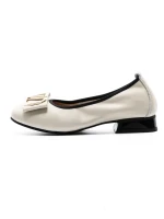 Balerini Dama din piele naturala 8561 CREAM | GALOP