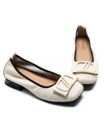 Balerini Dama din piele naturala 8561 CREAM | GALOP