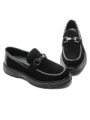 Mocasini Barbati din piele naturala 5NXE39 BLACK | PANTOFUL